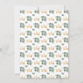 Sage Green Brünett Hair Princess 16 . Geburtstag Einladung (Rückseite)