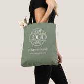 Sage Green Business Corporate Company Logo Promo Tasche (Von Nahem)