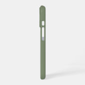 Sage Green Business-Logo & QR-Code Werbeartikel iPhone 16 Hülle (Linke Seite)