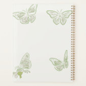 Sage Green Butterfly Positive Affirmation Planer (Rückseite)