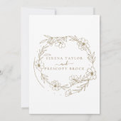 Sage Green Calligraphy Die Hochzeit Einladung (Rückseite)