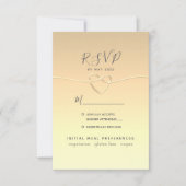 Sage Green Calligraphy Wedding RSVP Card (Vorderseite)