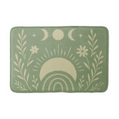 Sage Green Celestial Bath Mat Badematte (Vorderseite)