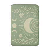 Sage Green Celestial Bath Mat Badematte (Vorderseite Vertikal)