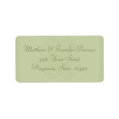 Sage Green Celtic Knot Envelope Address Labels Adressaufkleber (Vorne)
