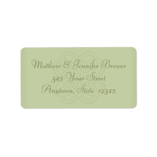 Sage Green Celtic Knot Envelope Address Labels Adressaufkleber