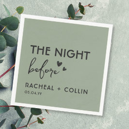 Sage Green Chic Einfache Moderne Probe Abendessen Serviette