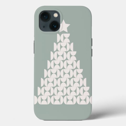 Sage Green Christmas Tree Case-Mate iPhone Hülle (Rückseite)