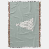 Sage Green Christmas Tree Decke (Vorderseite Vertikal)