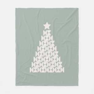 Sage Green Christmas Tree Fleecedecke