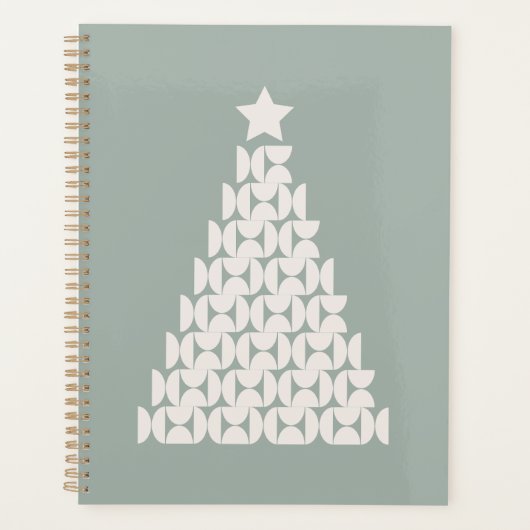 Sage Green Christmas Tree Planer (Vorderseite)