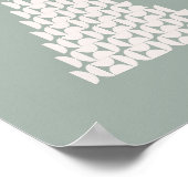 Sage Green Christmas Tree Poster (Ecke)