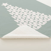 Sage Green Christmas Tree Sherpadecke (3/4)