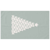 Sage Green Christmas Tree Tischdecke (Vorderseite (Horizontal))