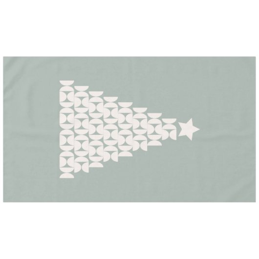 Sage Green Christmas Tree Tischdecke (Vorderseite (Horizontal))