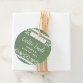 Sage Green Cielito Lindo Talavera Mexican Baby Sho Geschenkanhänger (Beispiel)