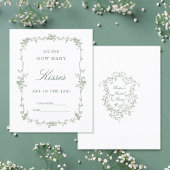 Sage Green Classic 'Guess how many' Bridal Game