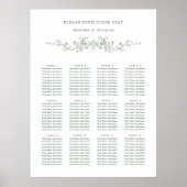 Sage Green Classy Französisch Viktorianisch Hochze Poster (Vorne)