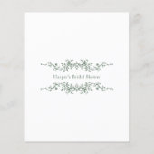 Sage Green Classy 'Guess how many' Bridal Game (Rückseite)