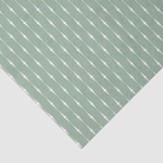 Sage Green Color Watercolor Pattern Seidenpapier (Detail)