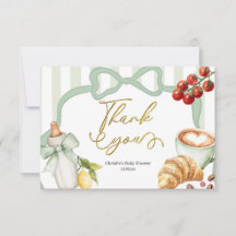 Sage Green Coquette Stripes Italy Ciao Baby