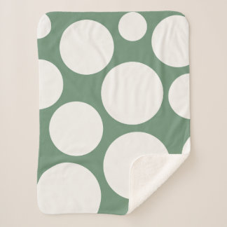 Sage Green Cosy Blanket Sherpadecke
