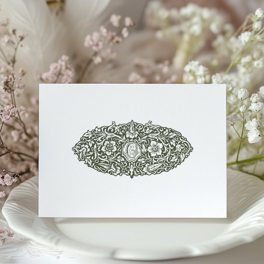 Sage Green Cream William Morris Save the Date Einladung