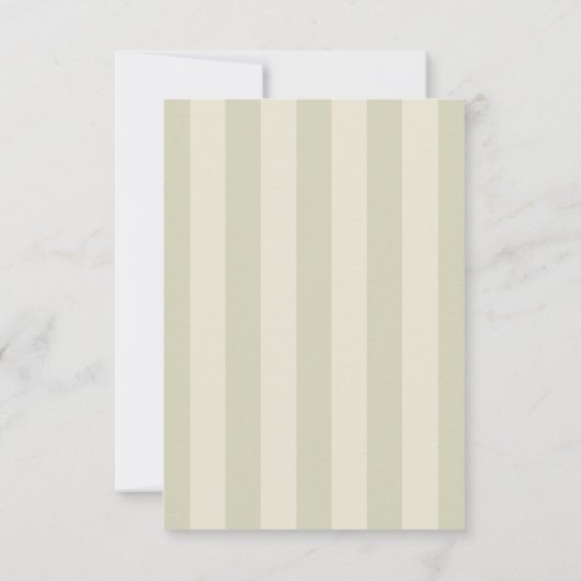 Sage Green Crest Wedding Save The Date (Rückseite)