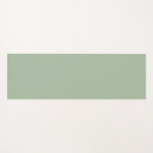 Sage Green Custom Brand Yogamatte (Vorderseite (Horizontal))