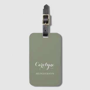 Sage Green Custom Gepäckanhänger