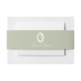 Sage Green Custom Wedding Belly Band
