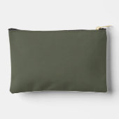 Sage Green Daisy Floral Minimal Zubehörtasche (Rückseite)