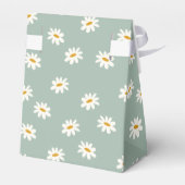 Sage Green Daisy Pattern Geschenkschachtel (Rückseite)