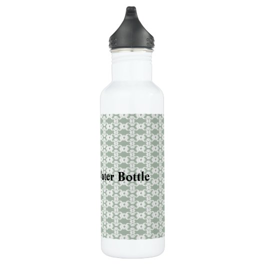 Sage Green Damask Edelstahlflasche (Rechts)