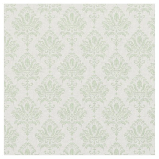 Sage Green Damask Stoff (Nahaufnahme)