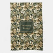 Sage Green Dish Towel Personalized Chic Accent Geschirrtuch (Vertikal)