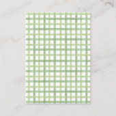 Sage Green Display Shower Card | Unwrapped Gifts  Begleitkarte (Rückseite)