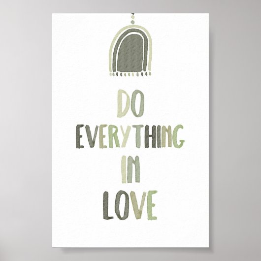 Sage Green Do alles in Liebe Poster (Vorne)