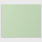 Sage Green Dotted Line Pattern for Baby Shower, Geschenkpapier (Flach)