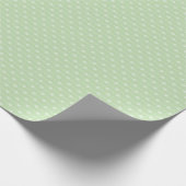 Sage Green Dotted Line Pattern for Baby Shower, Geschenkpapier (Ecke)