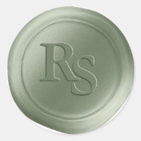 Sage Green Double Monogram Wedelweck Siegel