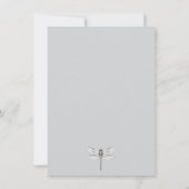 Sage Green Dragonfly Hochzeit Probe Dinner Einladung (Rückseite)