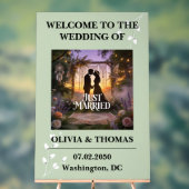 Sage Green Dream Pattern Wedding Acrylschild (Neutral)