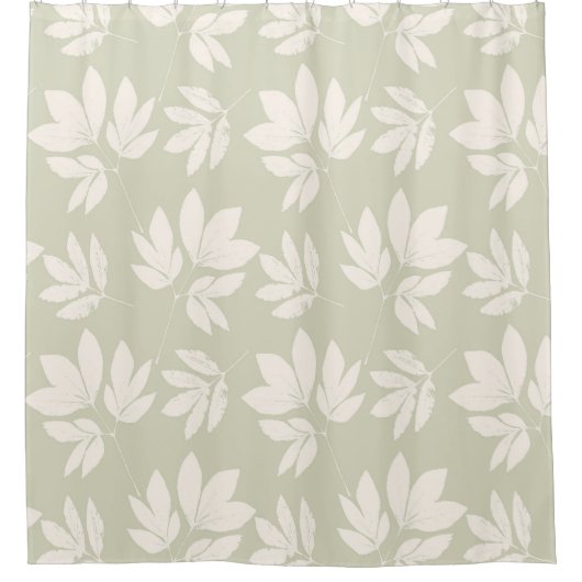 Sage Green Duschvorhang (Vorderseite)