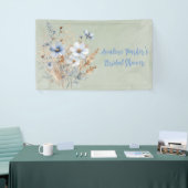 Sage Green Dusty Blue Wildblume Brautparty Banner (Messeveranstaltung)