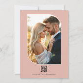 Sage Green & Dusty Peach Watercolor Floral Wedding Einladung (Rückseite)