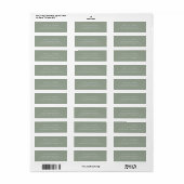 Sage Green | Einfaches elegantes Text (Vorne)