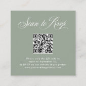 Sage Green Elegance | UAWG mit QR-Code Begleitkarte (Vorderseite)