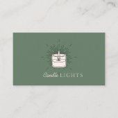 Sage green Eleganmade Wax Soy Candle Visitenkarte (Vorderseite)