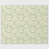 Sage Green Elegant Geschenkpapier (Flach)